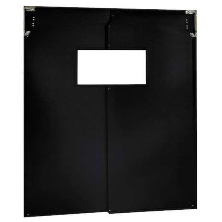 Chase Flexible Swinging Door, 7 x 6 ft, Black, PR AIR2007284BLA