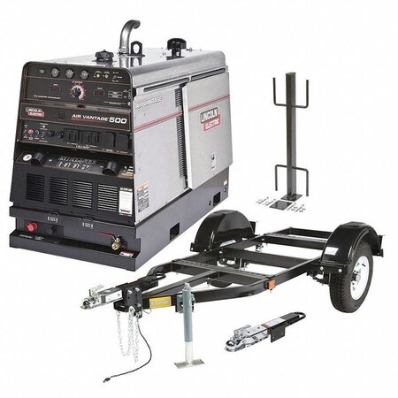 Lincoln Electric Engine Driven Welder, Air Vantage Series, Electric Start, 58, Gas, 20,000W Peak K2725-3
