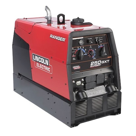 Lincoln Electric Engine-Driven Welder, Ranger 250 GXT Series, Electric Start, 23 hp, Gas, 11,000 W Peak K2382-4