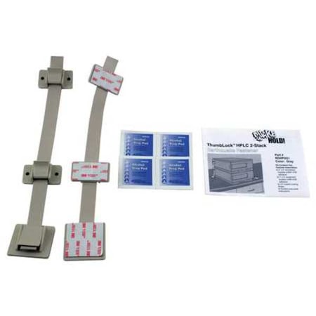 Quakehold! HPLC 2-Stack Fastener Kit, Gray RD.HP.2G.1