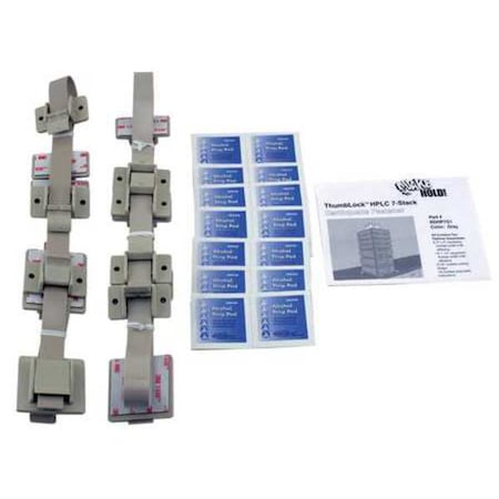 Quakehold! HPLC 7-Stack Fastener Kit, Gray RD.HP.7G.1