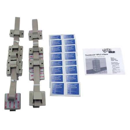 Quakehold! HPLC 8-Stack Fastener Kit, Gray RD.HP.8G.1