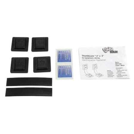 Quakehold! Equipment Fastener, 50 Lbs, Black RD.T4.4B.1