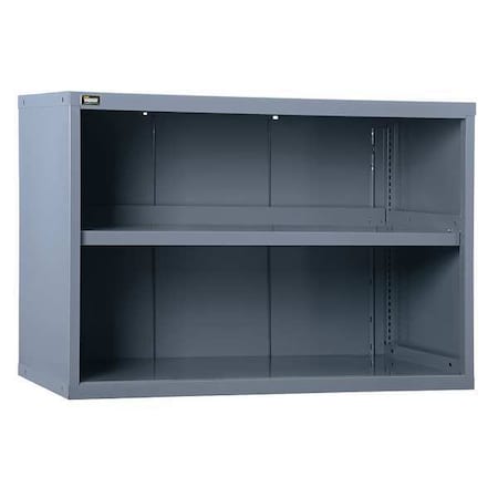 Vidmar Extra Wide Overhead Storage Cabinet, 31 in H, 45 in W, 27-3/4 in D, No Handle, None, Gray RP1194AVG