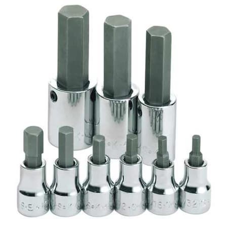 Sk Professional Tools 3/8", 1/2" Drive Socket Set, SAE, 9 pcs 19733