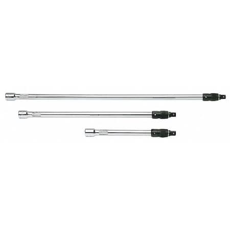 Sk Professional Tools Locking Extension Set 3/8" Dr, 7 1/2 in, 13 1/2 in, 19 1/2 in L, 3 Pieces, Chrome 4516