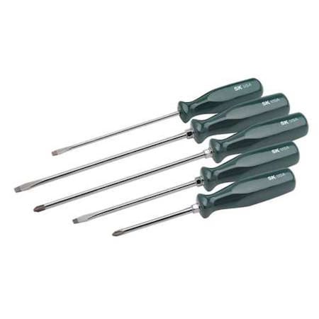 Sk Professional Tools Screwdriver Set, Slotted/Phillips, 5 Pc 86321