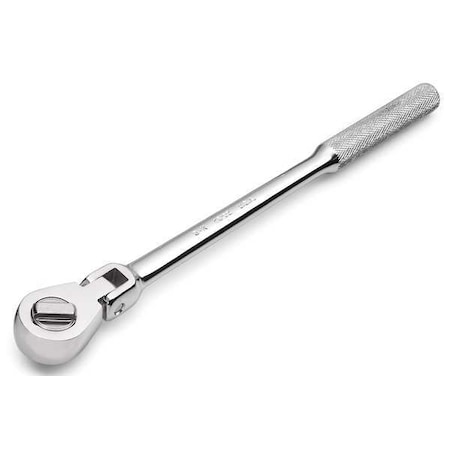 Sk Professional Tools 3/8" Drive 40 Geared Teeth Pear Head Style Hand Ratchet, 10.9" L, SuperKrome Plating Finish 45183
