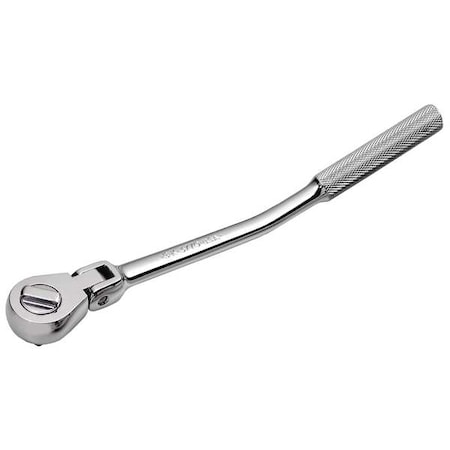 3/8"" Drive 40 Geared Teeth Pear Head Style Hand Ratchet, 10.8"" L, SuperKrome Plating Finish -  SK PROFESSIONAL TOOLS, 3770
