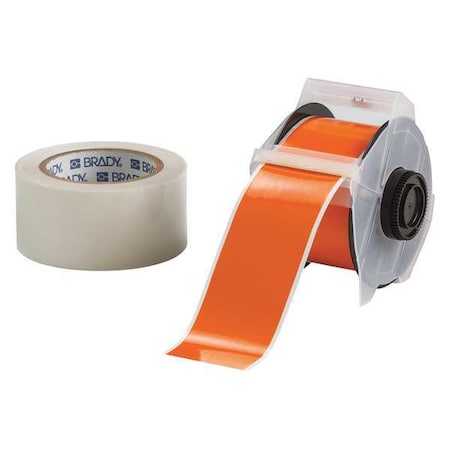 Brady ContinuousLabelStock, Orange, Gloss 142174