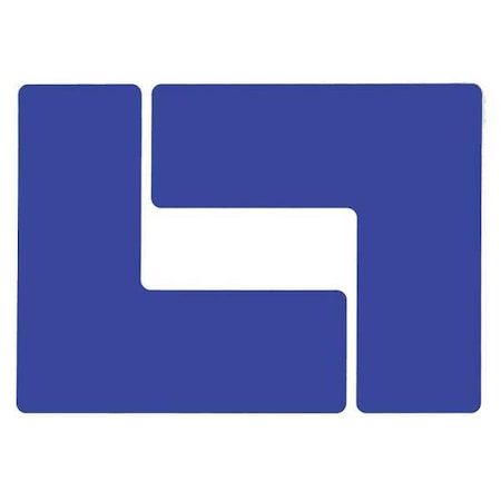 Brady Floor Marking Tape, Polyester, Solid, Blue, 3 in W., 8 mil Thickness, 20 PK 104444