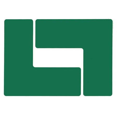 Brady Floor Marking Tape, Polyester, No Legend, Green, 3 in W., 8 mil Thickness, 20 PK 104443