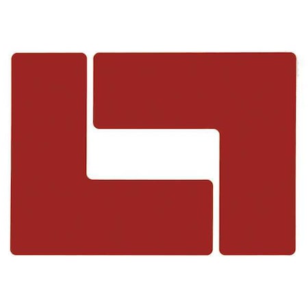 Brady Floor Marking Tape, Polyester, No Legend, Red, 3 in W., 8 mil Thickness, 20 PK 104442