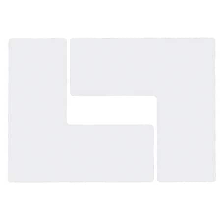 Brady Floor Marking Tape, Polyester, Solid, White, 4 in W., 8 mil Thickness, 20 PK 104459