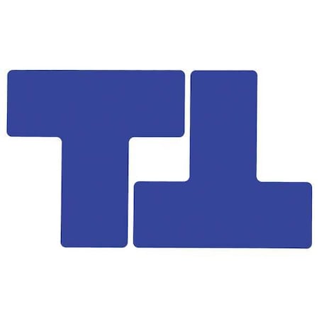 Brady Floor Marking Tape, Polyester, Solid, Blue, 3 in W., 8 mil Thickness, 20 PK 104450