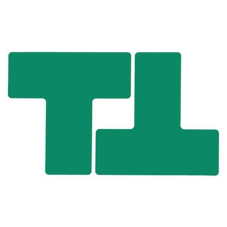Brady Floor Marking Tape, Polyester, Solid, Green, 3 in W., 8 mil Thickness, 20 PK 104449