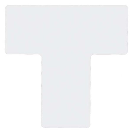 Brady Floor Marking Tape, Polyester, No Legend, White, 4 in W., 8 mil Thickness, 20 PK 104465