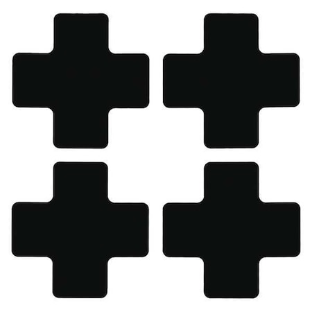 Brady Floor Marking Tape, Polyester, No Legend, Black, 2 in W., 8 mil Thickness, 20 PK 104470