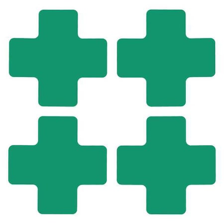 Brady Floor Marking Tape, Polyester, No Legend, Green, 2 in W., 8 mil Thickness, 20 PK 104467