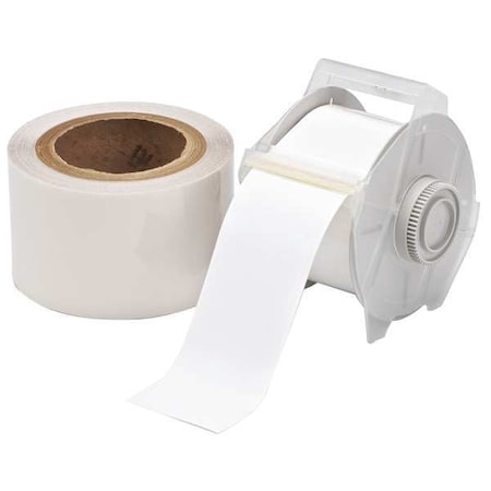 Brady ContinuousLabelStock, White, Gloss 142154