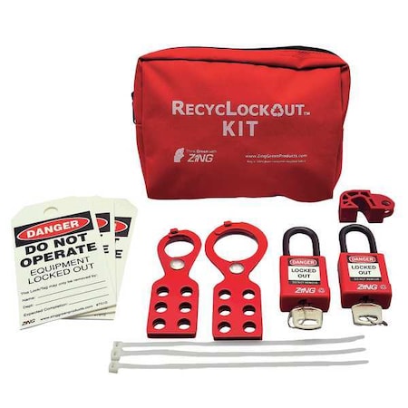 Zing Portable LockoutKit, Filled, Electrical, 11 7119