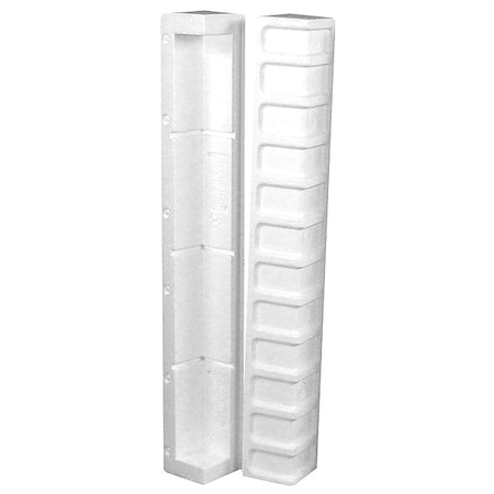Polar Tech Industries Foam Edge Protectors, 3/4" Open End, 6" Snap-Aways, PK40 905