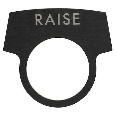 Appleton Electric Legend Plate, Test, White/Black LNPTESTQ