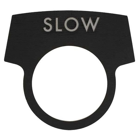 Appleton Electric Legend Plate, Raise, White/Black LNPRAISEQ