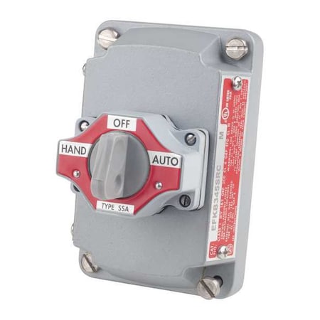 Appleton Electric Selector Switch with Cover, 3 Position EFKB-345-SRC