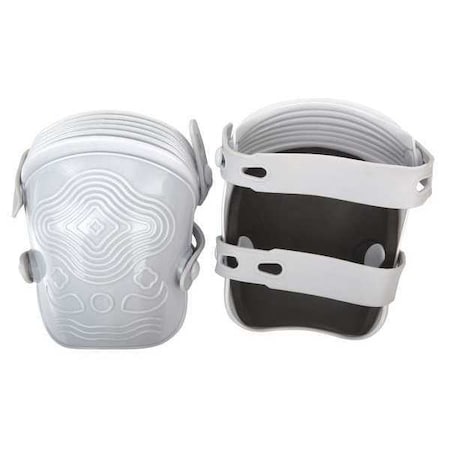Westward Knee Pad, Non-marring, Foam Pad, Plastic Cap, Button and Loop Closure, 2 Straps, Gray, Universal 12F685