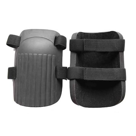 Westward Knee Pad, Non-marring, Foam Pad, Foam Cap, hook-and-loop Closure, 2 Straps, Black, Gray, Universal 12F688