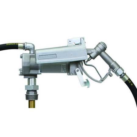 DAYTON Fuel Transfer Pump, 12V DC, 15 gpm Max. Flow Rate , 1/7 HP, Aluminum, 1 in Inlet 12F724