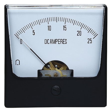 Zoro Select Analog Panel Meter, DC Current, 0-25 DC A 12G419