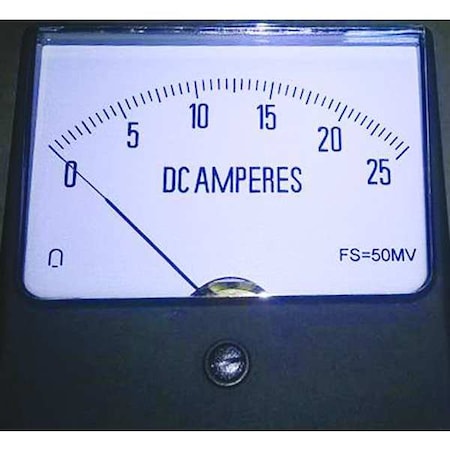 Zoro Select Analog Panel Meter, DC Current, 0-25 DC A 12G420