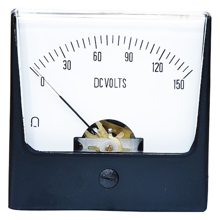 Zoro Select Analog Panel Meter, DC Voltage, 0-150 DC V 12G445