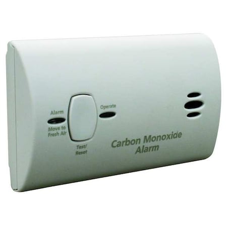 Kidde Carbon Monoxide Alarm, 85 dB at 10 ft, (2) AA Batteries, Electrochemical Battery Backup: Yes 9C05-LP2