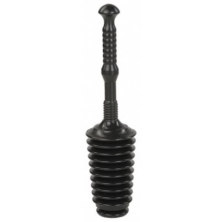 Zoro Select Bellows Toilet Plunger, Polyethylene, Cup Size 5 in. 12G689