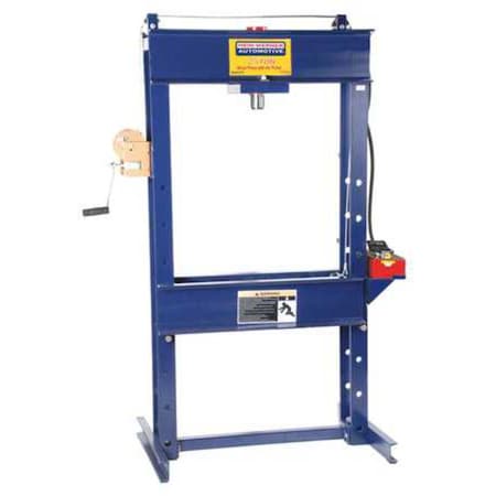 Hein-Werner Hydraulic Press, 25 t, Air Pump, 71 In HW93301