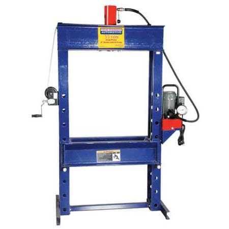 Hein-Werner Hydraulic Press, 55 t, Electric Pump HW93402