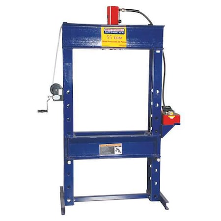 Hein-Werner Hydraulic Press, 55 t, Air Pump HW93403