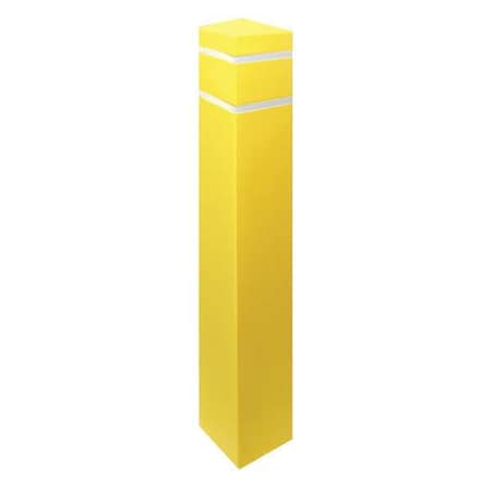 Zoro Select Post Sleeve, 6-1/2x6-1/2 In, 55In H, Yellow SQ655YW
