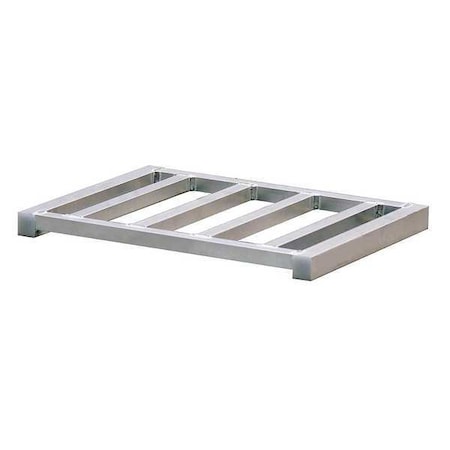 Zoro Select Aluminum Pallet, 15 1/2 in L, 21 in W, 1 1/2 in H, 750 lb Dynamic 12G966