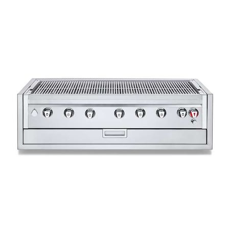 Crown Verity 6-Burner Gas Natural Gas 99000 BtuH Built-In Grill BI-48 NG