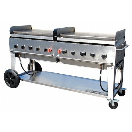 Crown Verity Portable Gas Griddle, 10 Burners MG-72