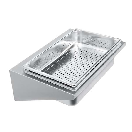Crown Verity 14" x 23" x 6" Stainless Steel Fryer Dump Station DS-1
