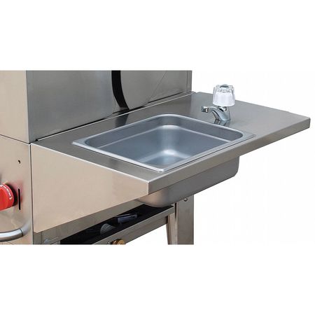 CROWN VERITY 23" W x 14" L x Stainless Steel, Removable Hand Sink RHS