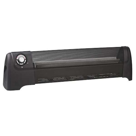 Zoro Select Electric Baseboard Heater, 1500, 120V AC, 1 Phase, 5118 BtuH, Non-Oscillating 12H977