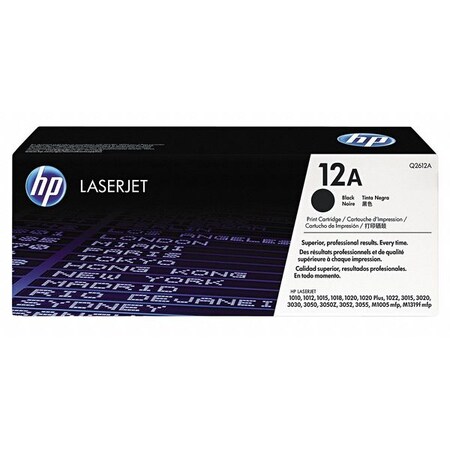 Hp Toner, HP, Color LJ 1012,1018,1020, Blk HEWQ2612A