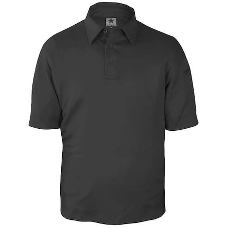 Propper Tactical Polo Shirt, 6% Spandex, 94% Polyester, Button, Y Pocket(s), Black, L F534172001L