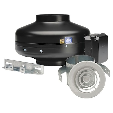 Soler & Palau Inline Centrifugal Duct Fan, 4 In. Dia. KIT-PV100X